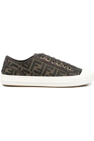 Fendi Jacquard-logo low-top sneakers