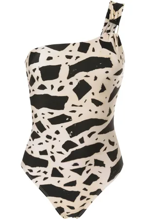 Lenny Niemeyer Graphic-print one-shoulder swimsuit