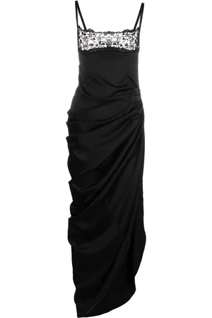 Jacquemus La Saudade floral-embroidered asymmetric dress