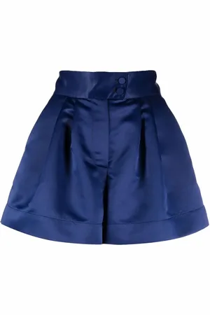 Styland High-waisted satin shorts