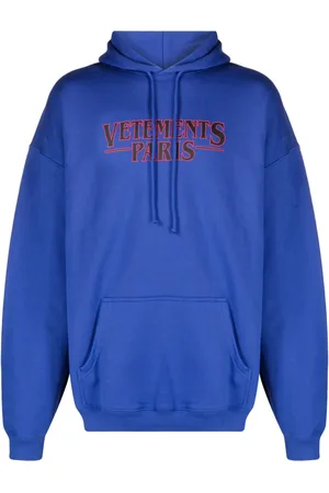 Vetements Logo-print cotton hoodie