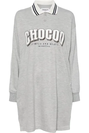Chocoolate Logo-print sweatshirt dress