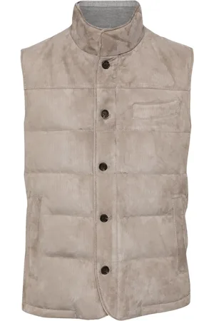 MAN ON THE BOON. Corduroy suede down jacket