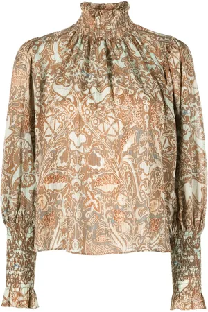 ULLA JOHNSON Floral-print blouse
