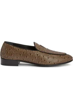Giuseppe Zanotti Rudolph logo-plaque leather loafers