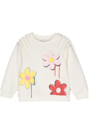 MONNALISA Floral-print crew-neck sweatshirt