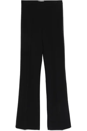 Elisabetta Franchi Satin-trim crepe trousers