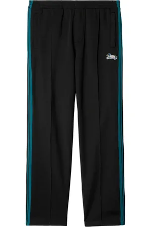 Burberry Duck-embroidered side-stripe track pants