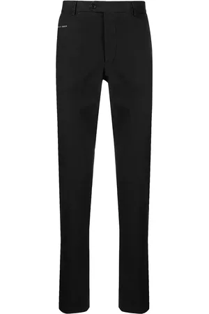 Philipp Plein Logo-plaque chinos