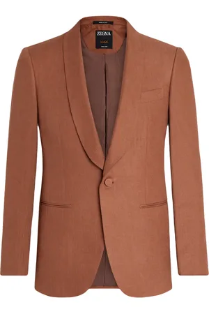 Ermenegildo Zegna Single-breasted linen blazer