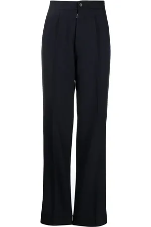 Maison Margiela Herringbone-pattern wool trousers
