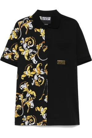 VERSACE Barocco-print polo shirt