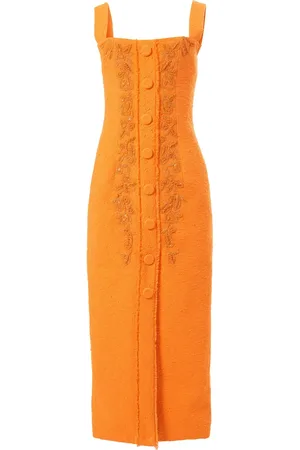 Carolina Herrera Embroidered sleeveless dress