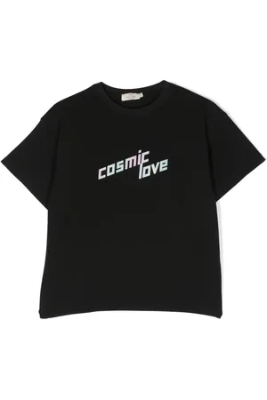 Le pandorine Slogan-print jersey T-shirt