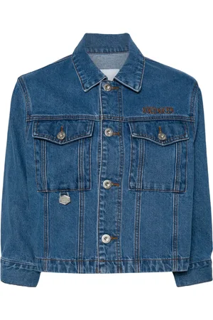 Chocoolate Logo-embroidered denim jacket