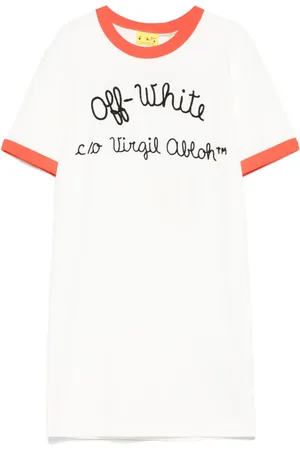 OFF-WHITE Logo-embroidered dress