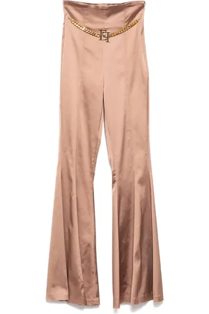 Elisabetta Franchi Satin flared trousers
