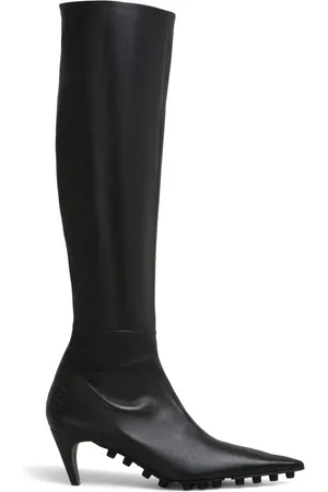 Marni Spike leather knee-high boots