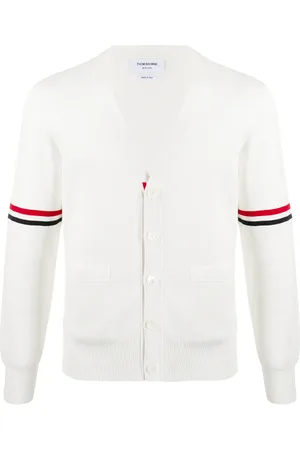 Thom Browne Tricolour 4-Bar cardigan