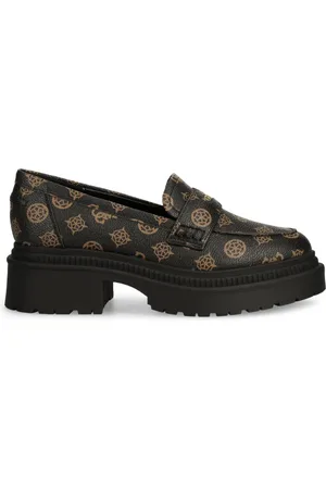 Guess Logo-stamp loafers