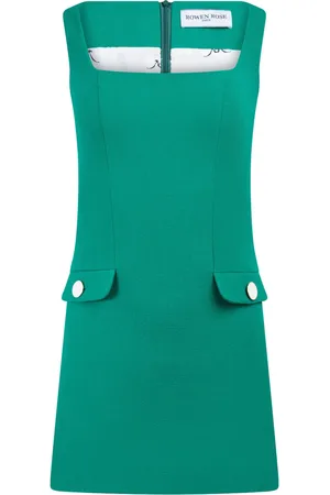 Rowen Rose Sleeveless wool mini dress