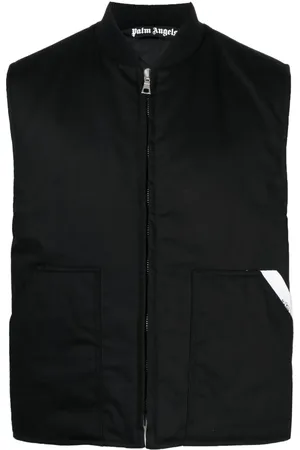 Palm Angels Sartorial-tape zip-up gilet