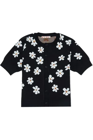Marni Daisy-print short-sleeve jumper