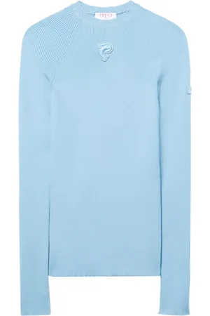 Puccini Logo-embroidered ribbed knit jumper