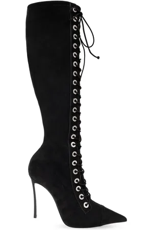 Casadei Lace-up suede boots