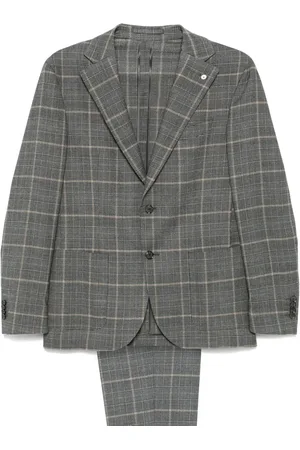 LUIGI BIANCHI MANTOVA Prince of Wales check suit