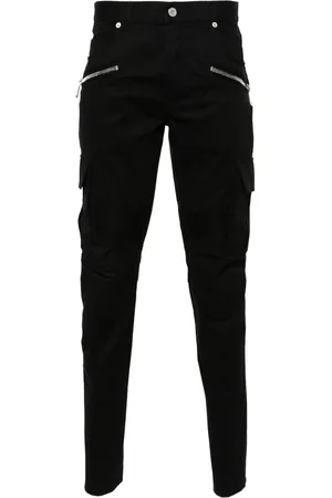 Balmain Cargo-pockets stretch-cotton trousers