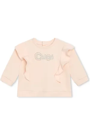 Chloé Logo-embroidered organic cotton sweatshirt