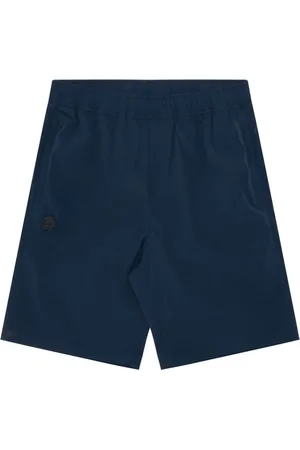 A Bathing Ape Moonface logo-patch shorts