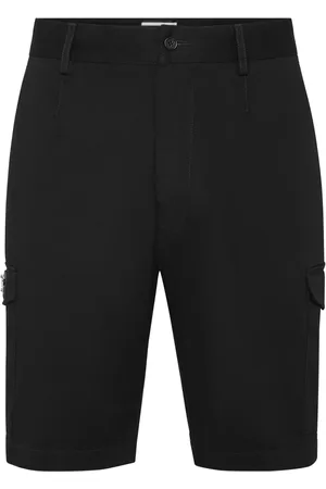 Philipp Plein Logo-plaque cargo shorts