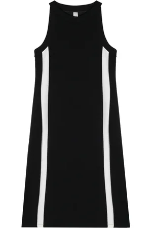 Spanx Stripe-detail round-neck dress