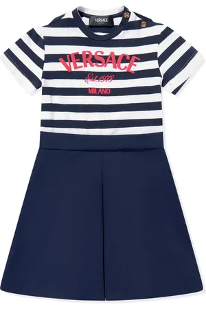 VERSACE Striped cotton dress