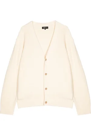 MAN ON THE BOON. Waffle knit cotton-blend cardigan