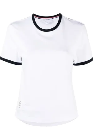 Thom Browne Asymmetric hem short-sleeve T-shirt