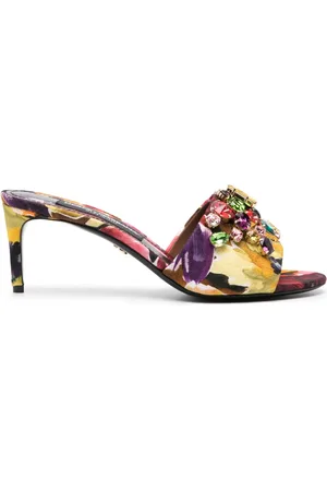 Dolce & Gabbana 70mm jewel-embellished mules