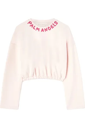 Palm Angels Logo-print cotton crop top