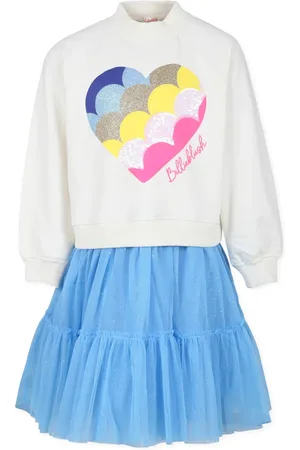 Billieblush Embellished-heart dress