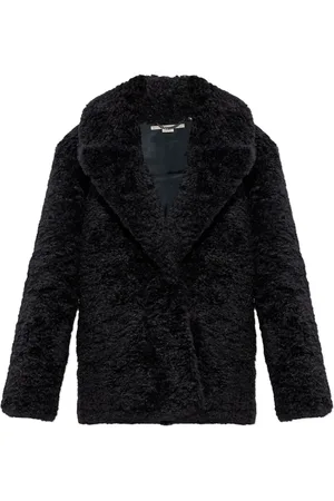 Stella McCartney Faux-shearling single-breasted jacket