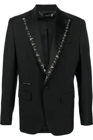 Philipp Plein Star stud-embellished single-breasted blazer