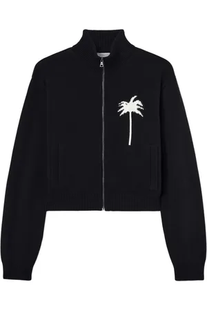 Palm Angels Palm tree knitted track top