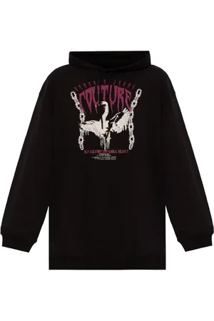 VERSACE Sequin-embellished oversize hoodie