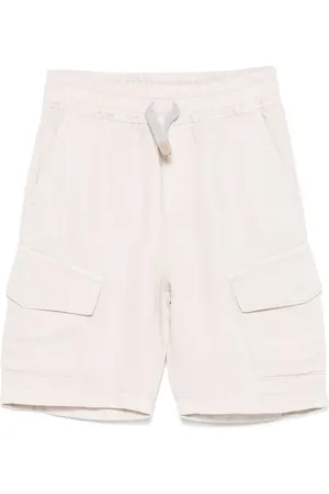 ELEVENTY Logo-patch cargo shorts