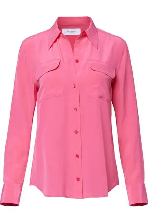 Equipment Flap-pocket silk shirt