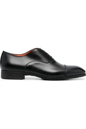 santoni Leather Oxford shoes