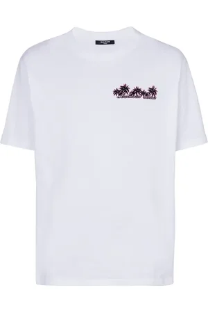 Balmain Club-print cotton T-shirt