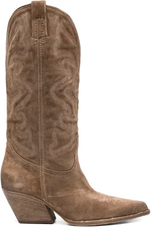Elena Iachi 55mm suede texan boots